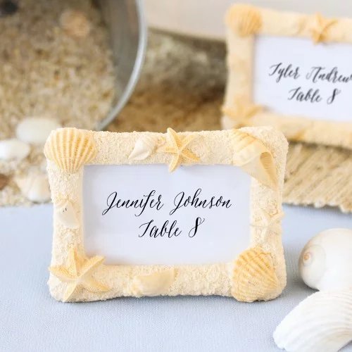 Beach Themed Place Card Holder/Frame Wedding Favours
